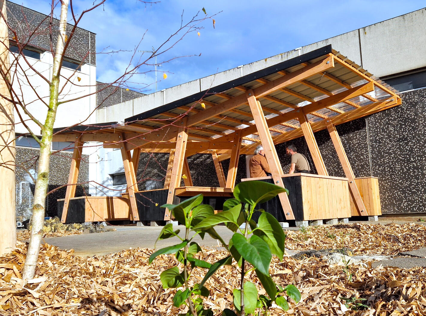 Le préau de la Harpe