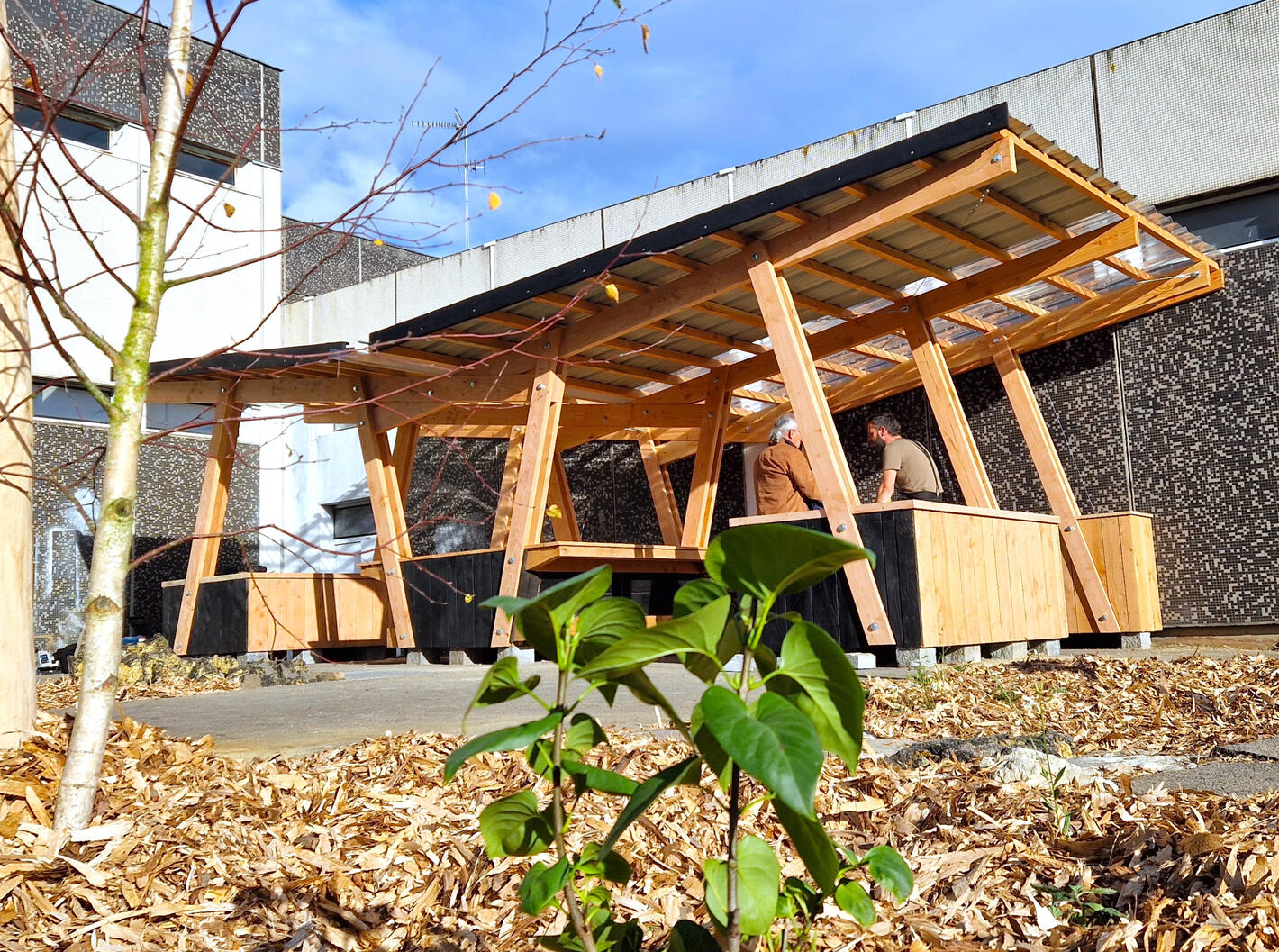 Le préau de la Harpe