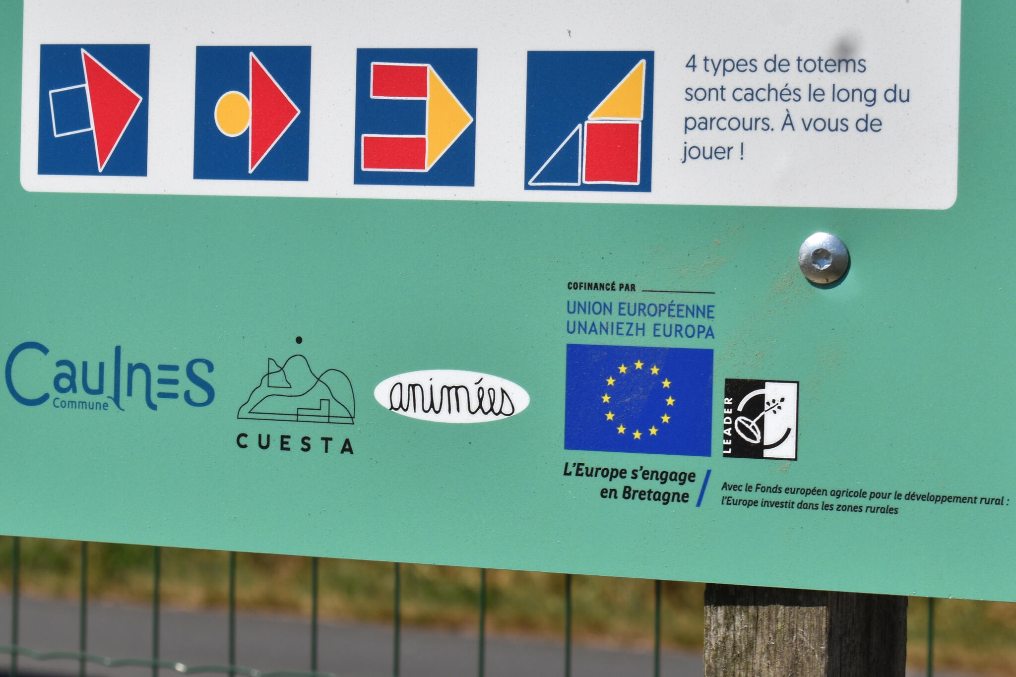 partenaires du projets et balises du jeu de piste