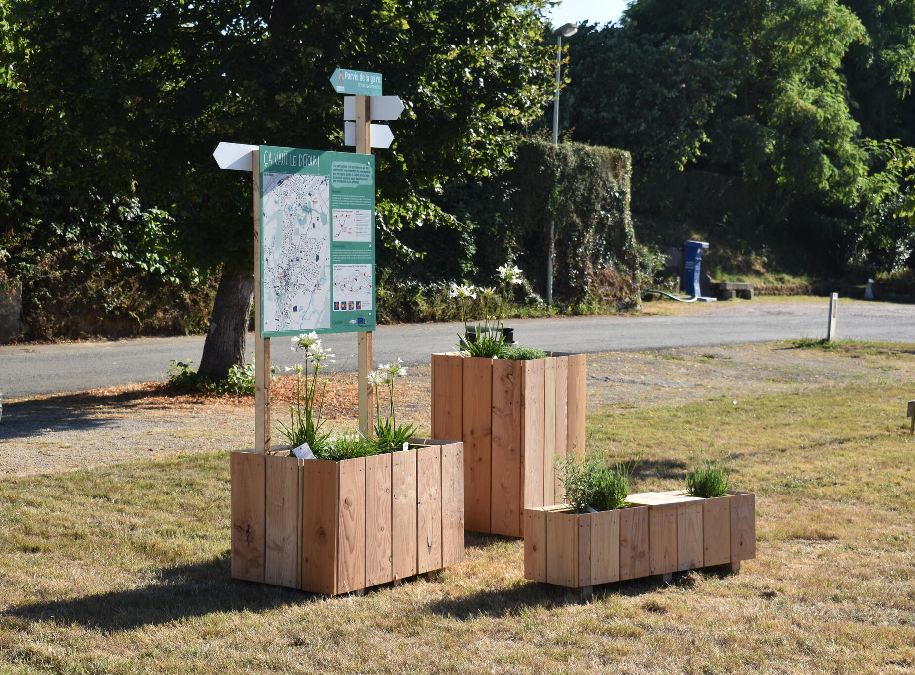 bacs de plantation - support de communication