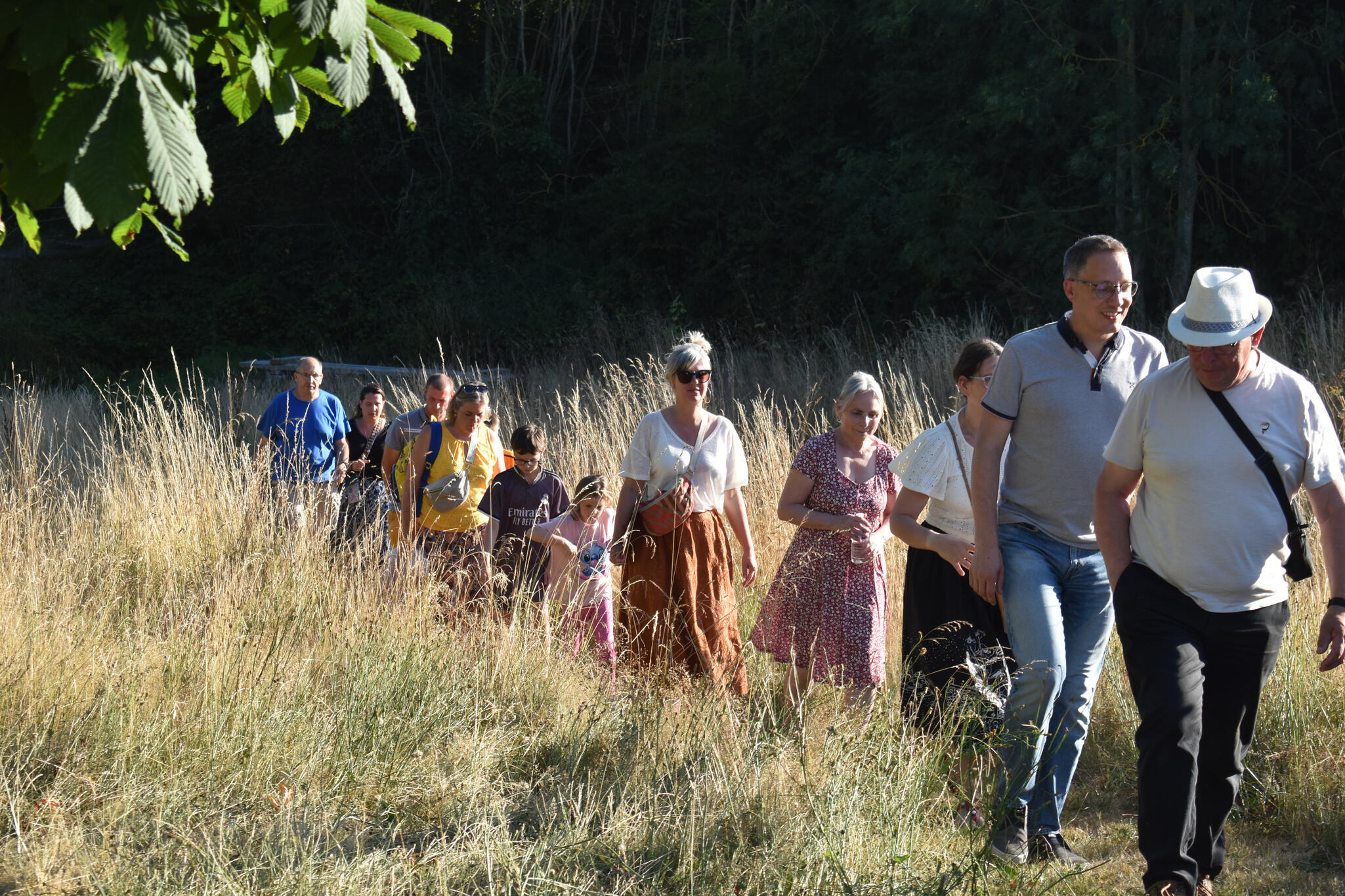 Promenade de fin de chantier avec des habitant.e.s de la commune.